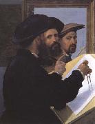 Giovanni Battista Paggi Self-Portrait with an Architect Friend Sweden oil painting artist
